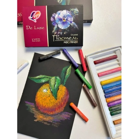 Пастель масляная Луч De Luxe круглая 36 цветов