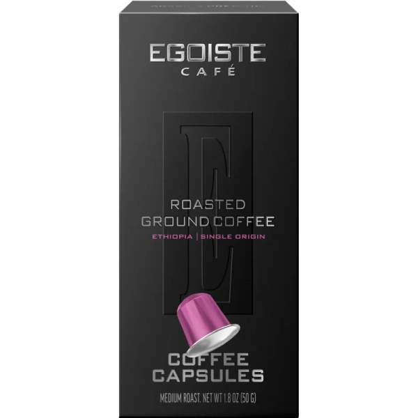 Кофе в капсулах для кофемашин Egoiste Ethiopia (10 штук в упаковке)