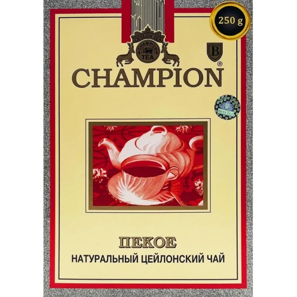 Чай листовой чёрный Champion Пекое 250 г