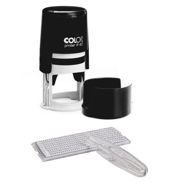 Печать самонаборная круглая Colop (полуторакруговая R40/1,5)