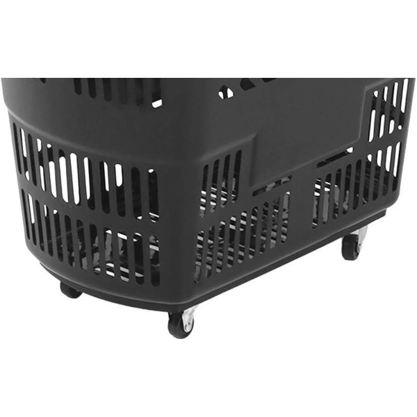 Корзина-тележка Комус Мебель B35C.ECO.BL.BL пластик чёрный