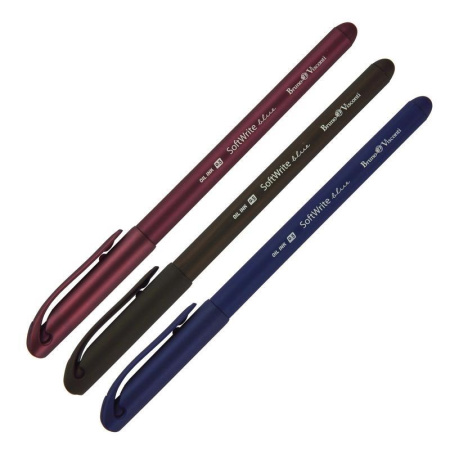 Ручка шариковая неавтоматическая масляная Bruno Visconti Softwrite Original синяя (тощина линии 0,5 мм)