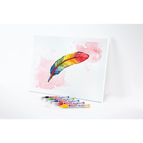 Маркер акриловый Edding 5100 пастельный желтый (толщина линии 2-3 мм)