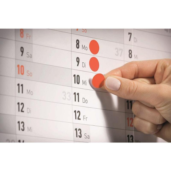 Этикетки самоклеящиеся Avery Zweckform ассорти диаметр 12 мм (54 штуки на листе, 5 листов в упаковке)