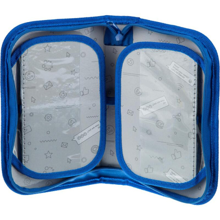 Пенал односекционный №1 School Милитари разноцветный