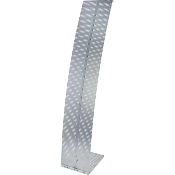 Буклетница для рекламных буклетов напольная Комус Парус-1  перфорированная (1600x302x360 мм)