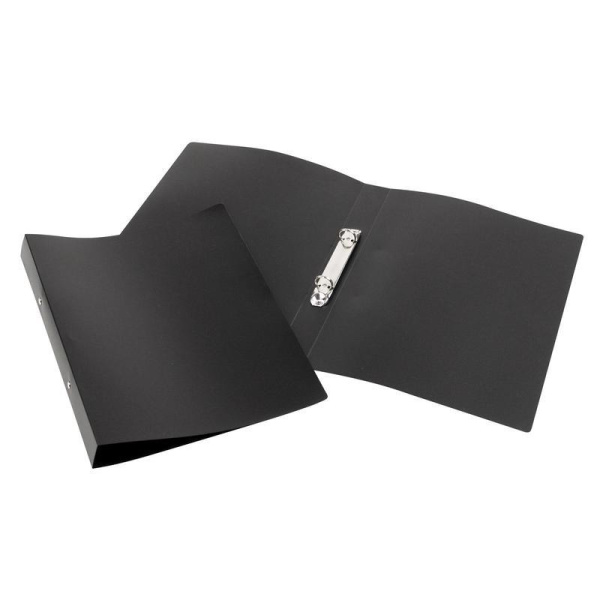 Папка на 2-х кольцах Attache А4 пластиковая 32 мм черная