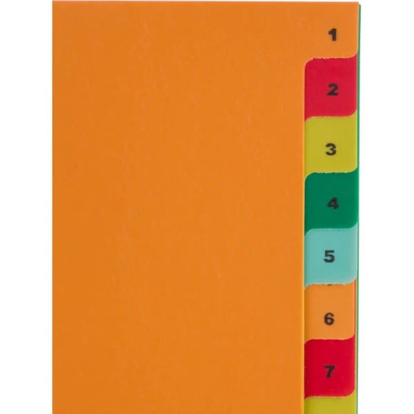 Разделитель листов Комус А4 пластиковый 20 листов (цифровой)