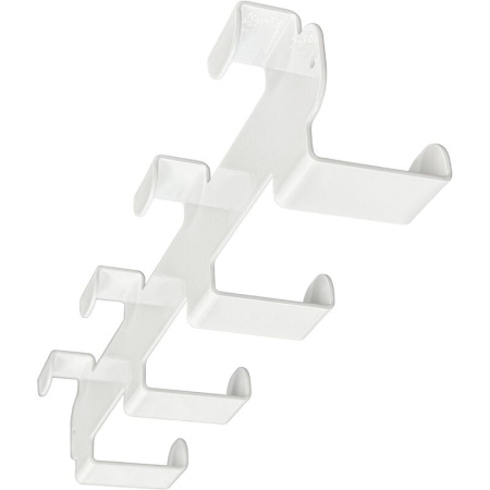 Вешалка настенная H1141W белая (4 крючка)