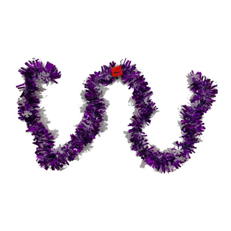 Мишура новогодняя сиреневая 200x9 см