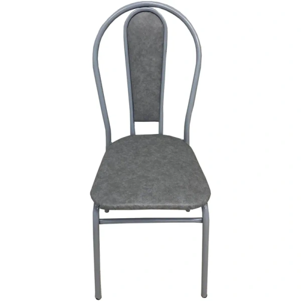 Стул обеденный 4351 серый (искусственная кожа, металл)