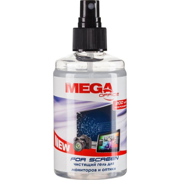 Гель ProMEGA Оffice For Screen для мониторов и оптики, 200 мл + салфетка