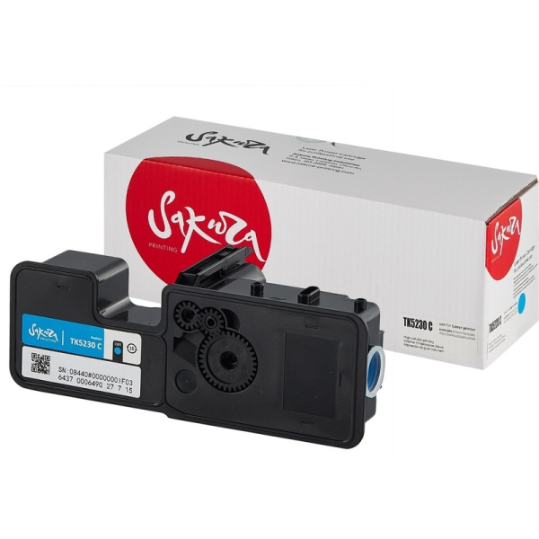 Картридж лазерный Sakura TK5230 C для Kyocera голубой совместимый