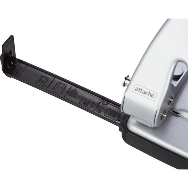 Дырокол Attache 6730 до 30 листов серебристый с линейкой