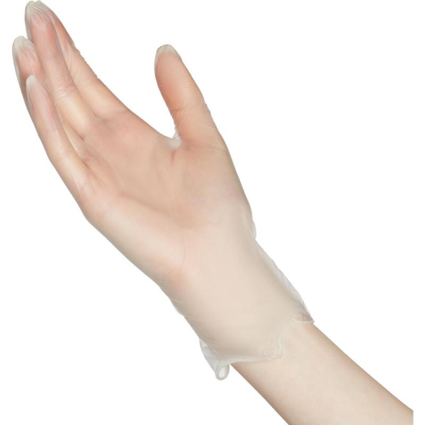 Перчатки одноразовые универсальные виниловые Aviora нестерильные   неопудренные размер XL (9-10) прозрачные (50 пар/100 штук в упаковке)