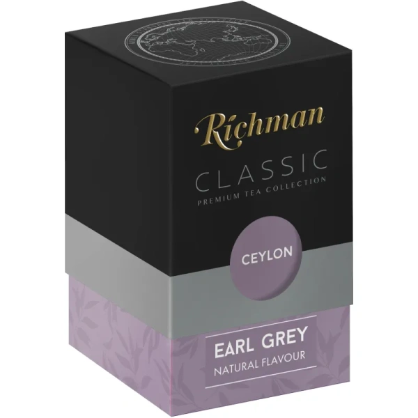 Чай листовой чёрный Richman 100 г (бергамот)