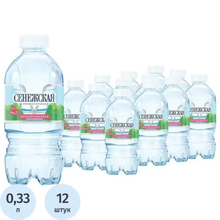 Вода питьевая Сенежская негазированная 0.33 л