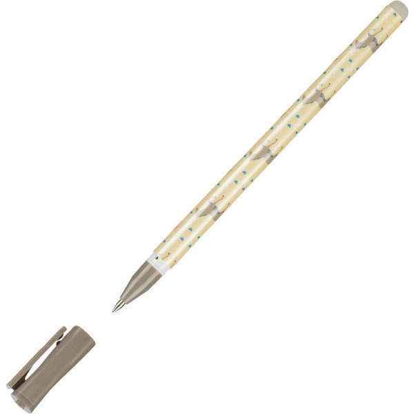 Ручка гелевая со стираемыми чернилами M&G Animal синяя (толщина  линии 0.35 мм)