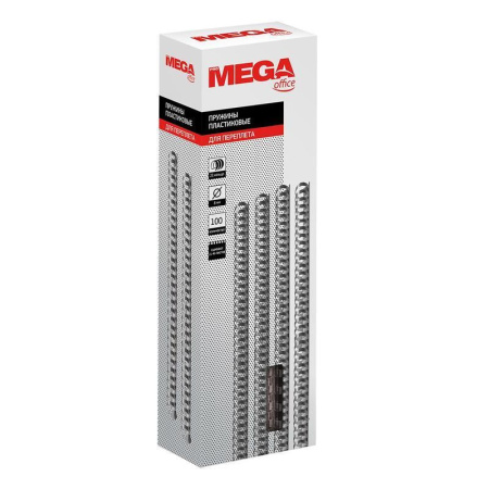 Пружины для переплета пластиковые ProMega Office 8мм прозрачные 100шт/уп.