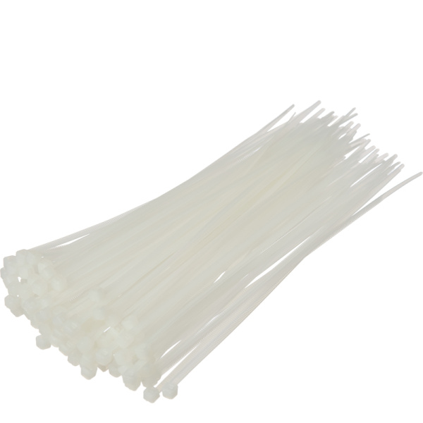 Хомут (стяжка) пластиковый TOPFORT 150х2.5 мм белый 100 штук