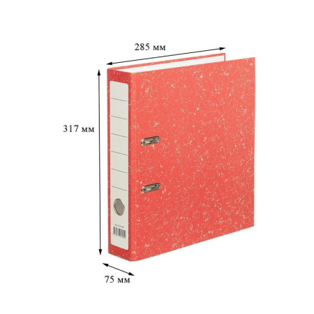 Папка-регистратор Attache Economy 75 мм красная