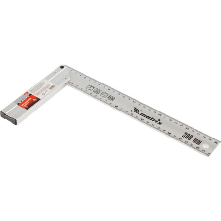 Угольник Matrix 300 мм алюминиевый (32472)