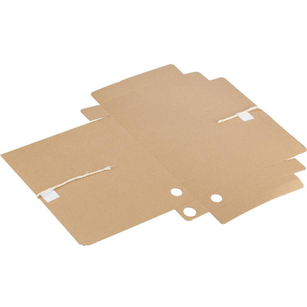 Короб архивный микрогофрокартон Attache Economy на 2-х завязках  260х322х50 мм бурый до 350 листов