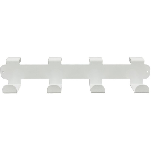 Вешалка настенная H1141W белая (4 крючка)