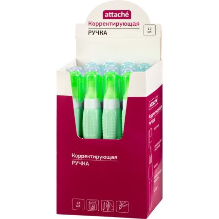 Корректирующая ручка Attache 12 мл (быстросохнущая основа)