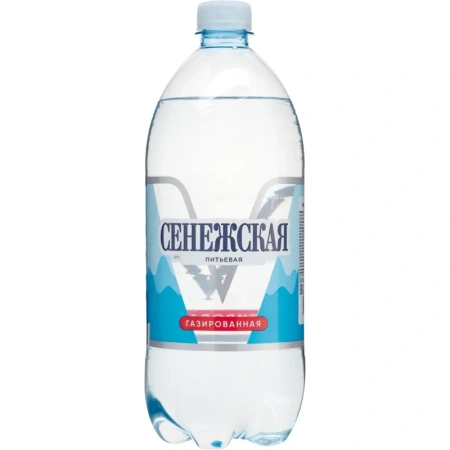 Вода питьевая Сенежская газированная 1 л