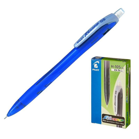 Карандаш механический PILOT H-105 REX GRIP, 0,5мм, с ластиком