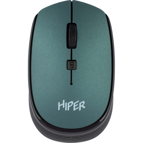 Мышь беспроводная Hiper зеленая (HOMW-084)