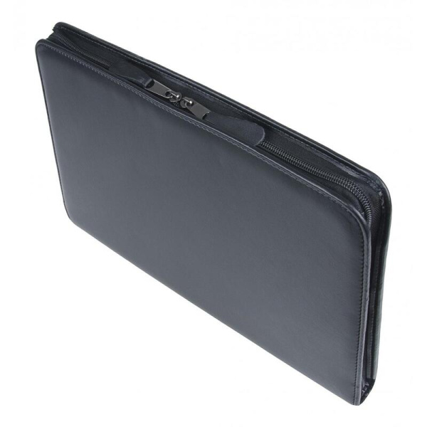 Папка деловая Alliance из искусственной кожи черного цвета