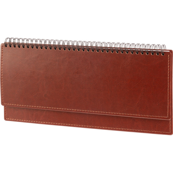 Планинг датированный 2026 год Attache Agenda искусственная кожа 303х150  мм 60 листов коричневый