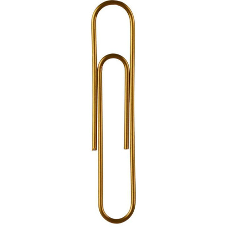 Скрепки Attache металлические золотистые 28 мм (100 штук в упаковке)