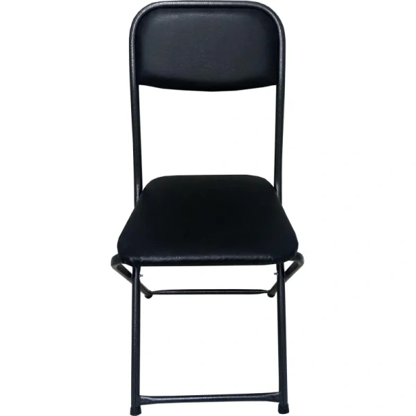 Стул обеденный Конференц складной черный (искусственная кожа, металл)
