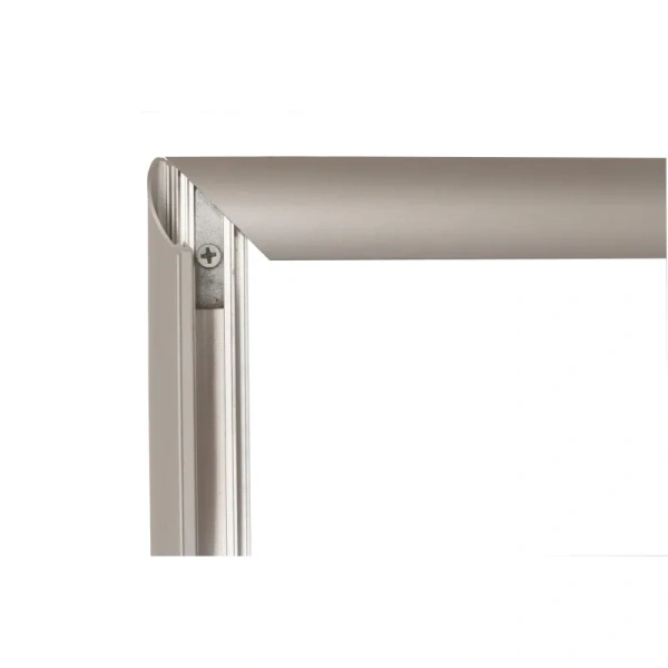 Рамка настенная с клик-профилем 30 мм А1 Комус серебристая