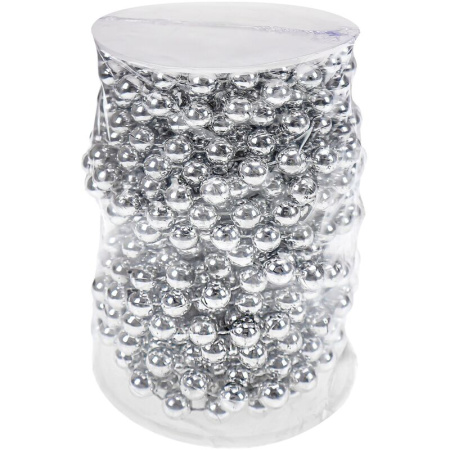 Новогоднее украшение Miland Волшебство 1 см серебристые