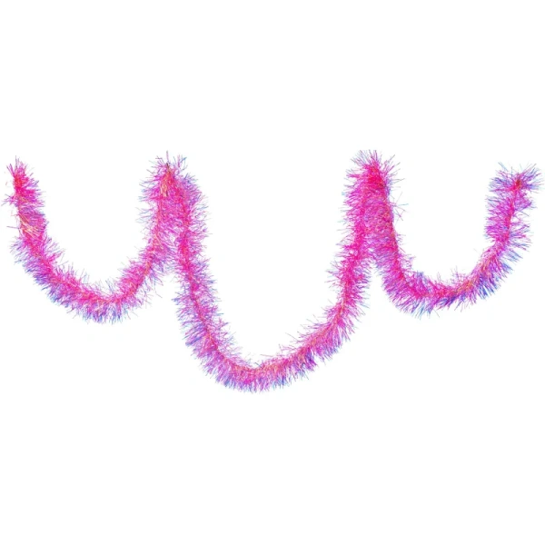 Мишура розовая (200x9 см)