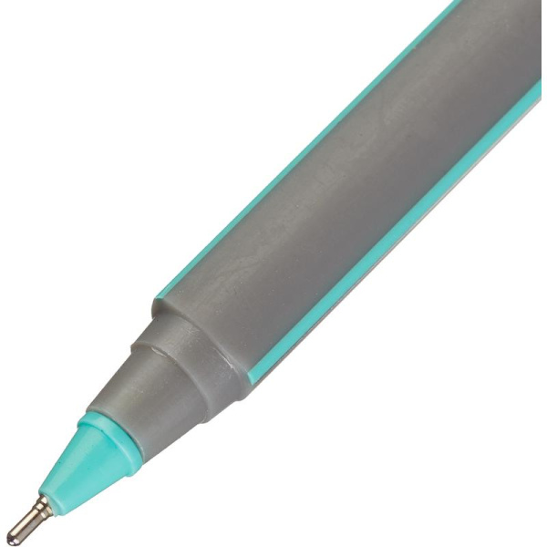 Ручка шариковая Attache Meridian синяя корпус soft touch (серо-бирюзовый  корпус, толщина линии 0.35 мм)