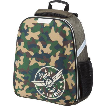 Ранец ортопедический №1 School Basic Military (светится в темноте)