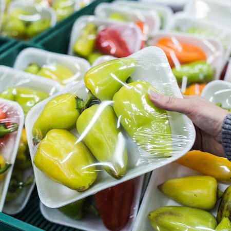 Пленка пищевая ПВХ (дышащий) 45 см x 900 м 9 мкм