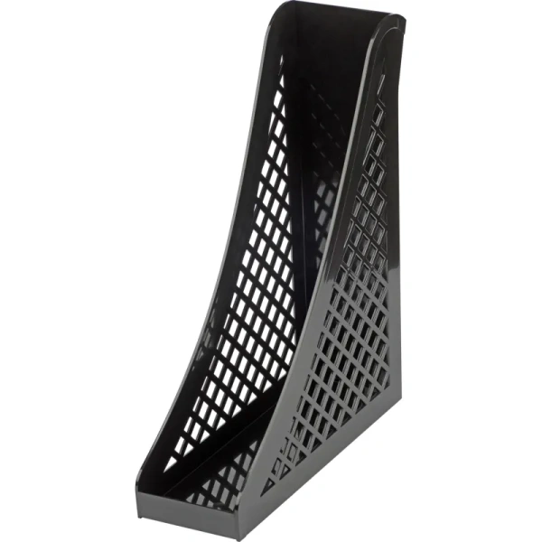 Лоток вертикальный для бумаг А4 Attache 80 мм пластиковый чёрный