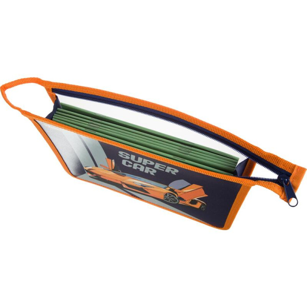 Папка для тетрадей №1 School Super car  А5 на молнии