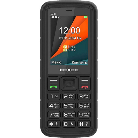 Мобильный телефон TeXet TM-524R черный (127319)