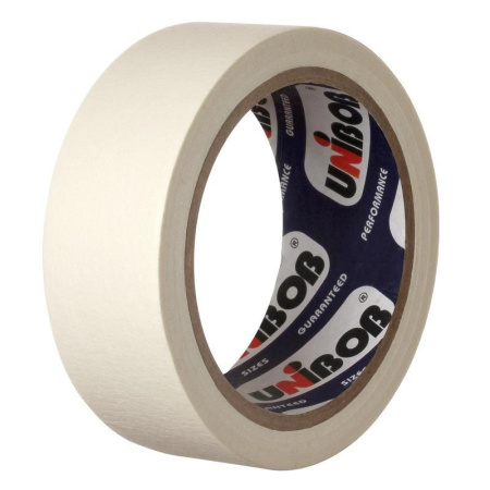 Клейкая лента малярная Unibob легкоудаляемая 48 ммх25 м