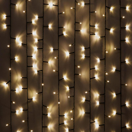 Гирлянда светодиодная теплый белый свет 200 ламп 9 м