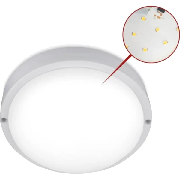 Светильник ЖКХ In Home СПП 1540-КРУГ 15Вт 1350Лм IP65 белый