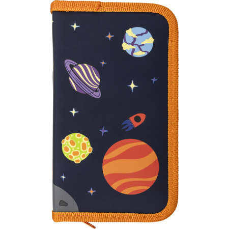 Пенал односекционный Комус Класс Cosmoreх синий