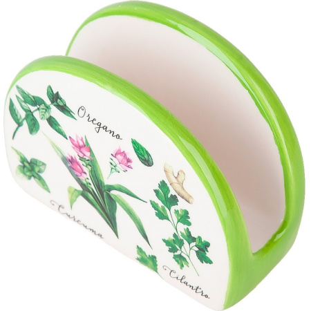 Салфетница Dolomite Душистые травы керамика 10.5x9x5 см